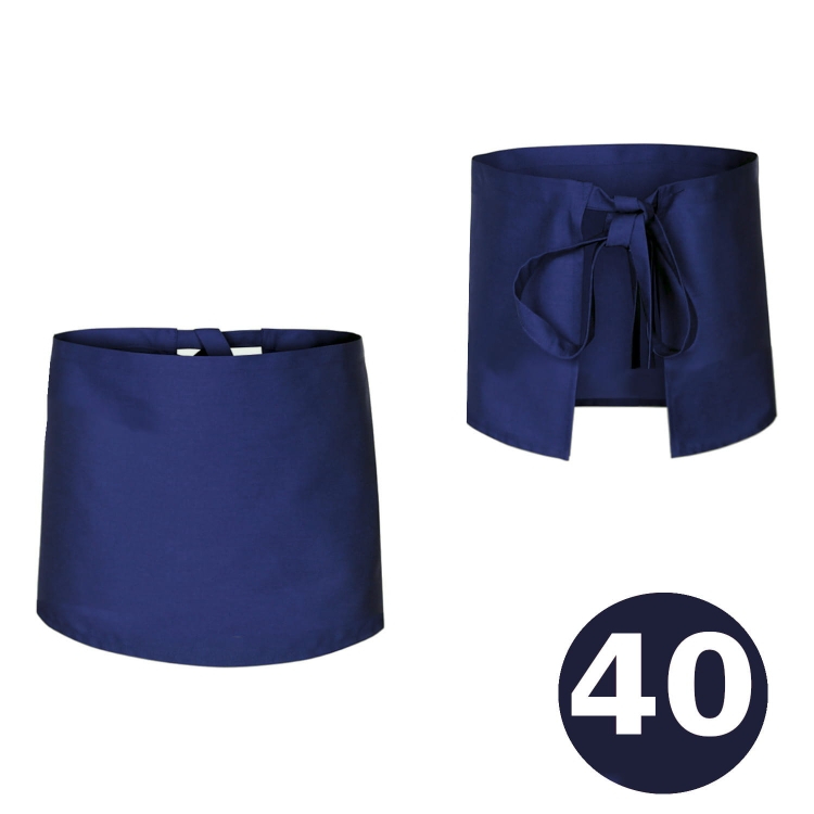 Garš zils priekšauts 40cm