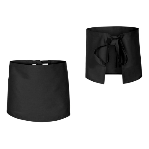 Melnā virtuves priekšautu garums 40cm