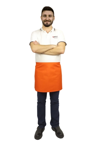 Oranžs oficianta priekšauts 40 cm garš