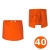 Garš bārmeņu priekšauts oranžs 40cm
