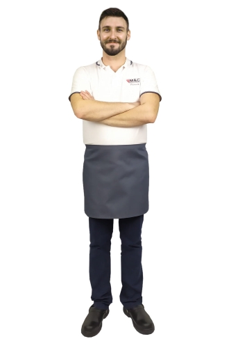 Pelēka garā priekšautu garums 40cm