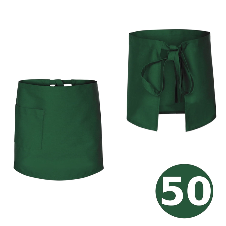 Garš bārmeņu priekšauts zaļā krāsā 50cm