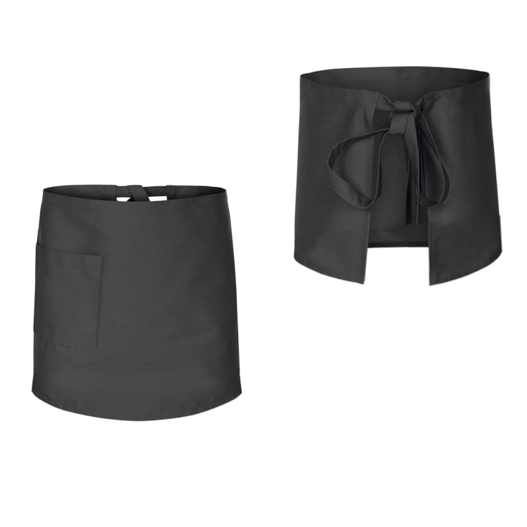 Pelēka virtuves priekšautu garums 50 cm