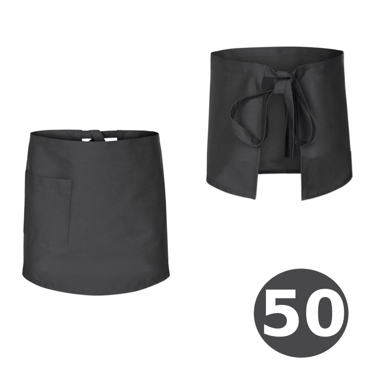 Garš bārmeņu priekšauts pelēks 50cm