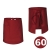 Garš 60 cm pavāra priekšauts viesmīļa bordo krāsā