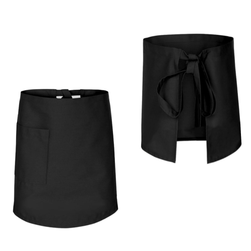 Melnā priekšautu garums 60 cm.