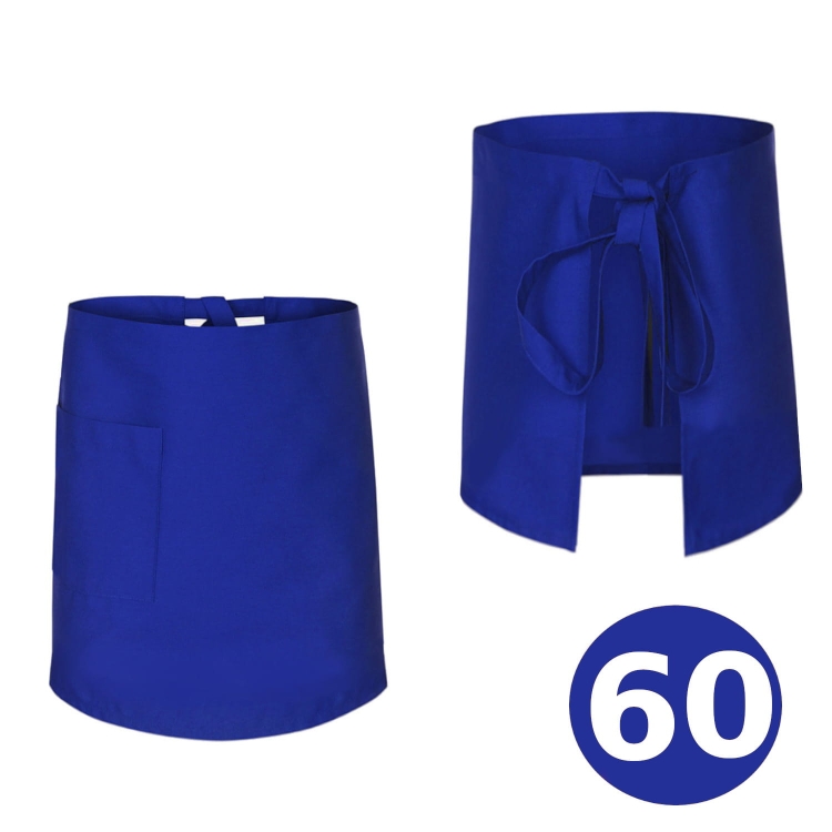 Garš bārmeņu priekšauts zila 60cm