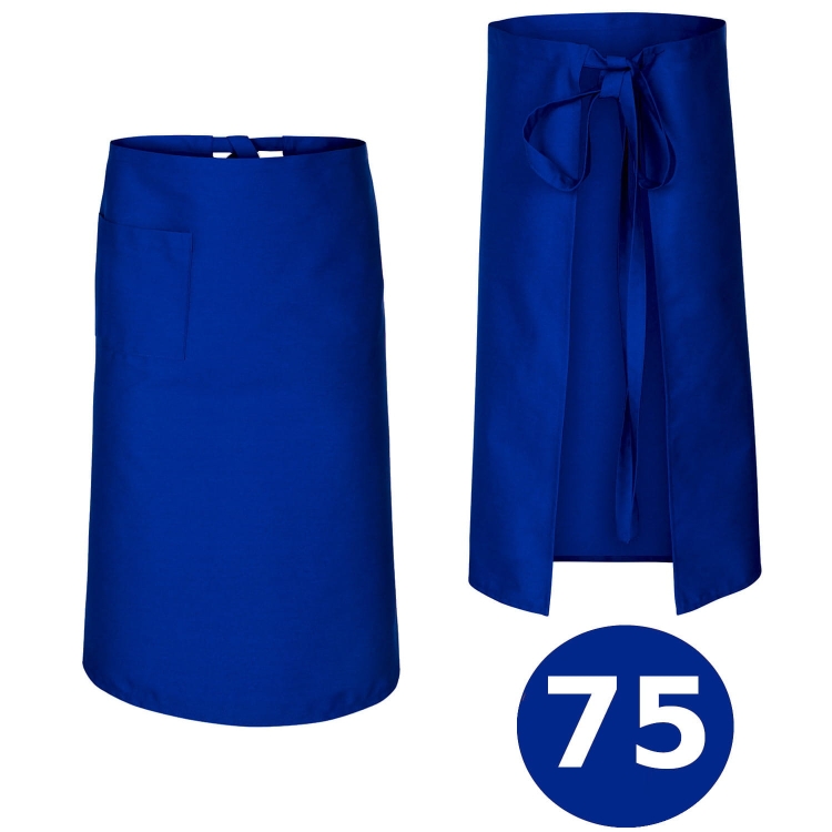 Garš bārmeņu priekšauts zila 75 cm