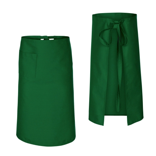 Zaļš pavāra, viesmīļa, bārmeņa priekšauts 75 cm garš