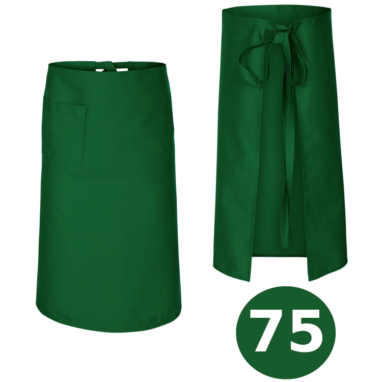 Garš bārmeņu priekšauts zaļš 75 cm