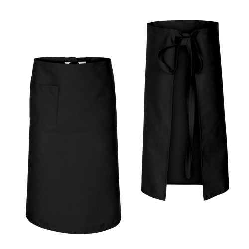 Melnā priekšautu garums 75 cm.