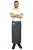 Pelēka viesmīļu priekšautu 90 cm