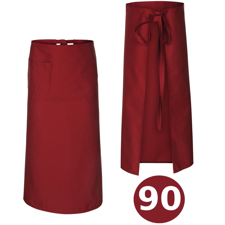 Bordova virtuves priekšautu 90 cm garš