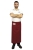 Bordo viesmīļa priekšauts 90 cm garš