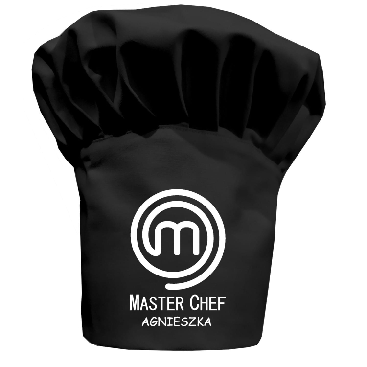 Konditora cepure Master Chef ar jūsu uzrakstu