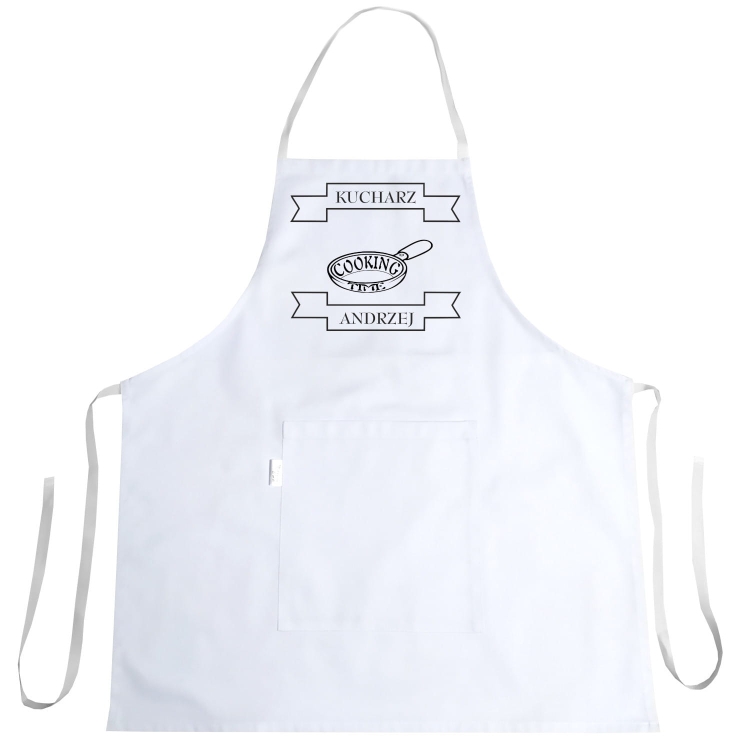 Katrīna ar drukātu "Cooking Time" virtuvei.