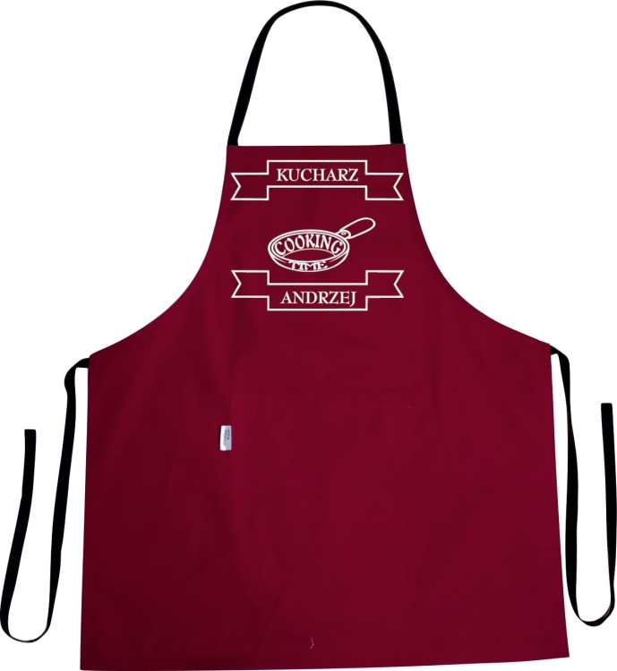 Virtuves priekšauts ar drukāšanu "Cooking Time"