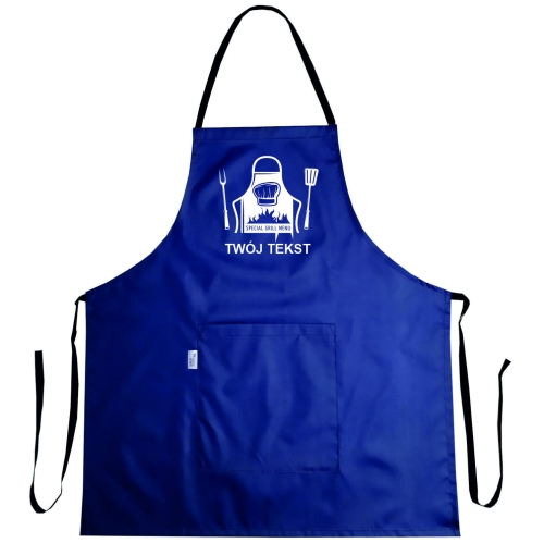 Ūdensizturīgs priekšauts ar grafiku 'Grill Menu'