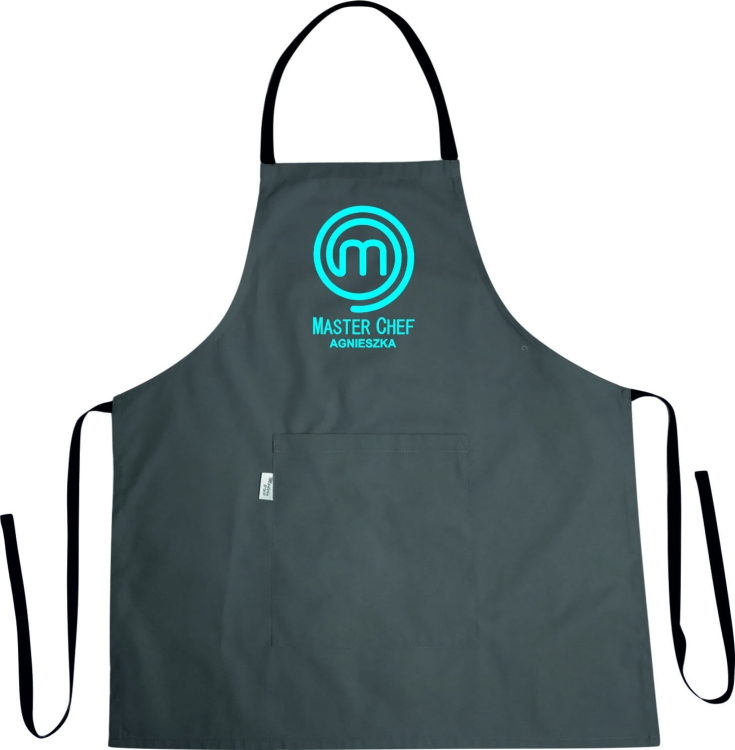 Kulinārijas priekšauts MASTER CHEF ar vārdu un uzvārdu.