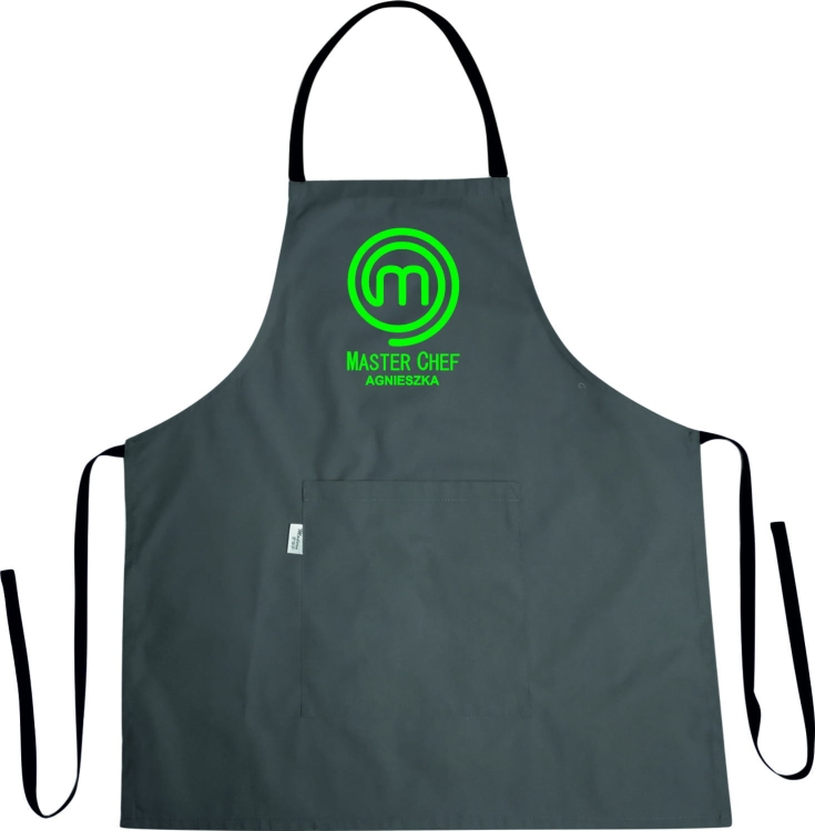 Kulinārijas priekšauts ar vārdu un uzvārdu MASTER CHEF