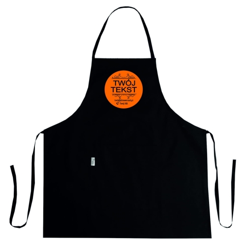 Profilēts virtuves priekšauts ar izvēlēto reklāmas tekstu