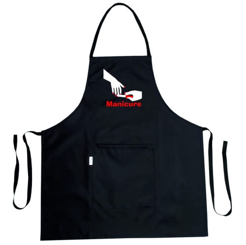 Augstas kvalitātes kosmētikas priekšauts ar 'Manicure' grafiku