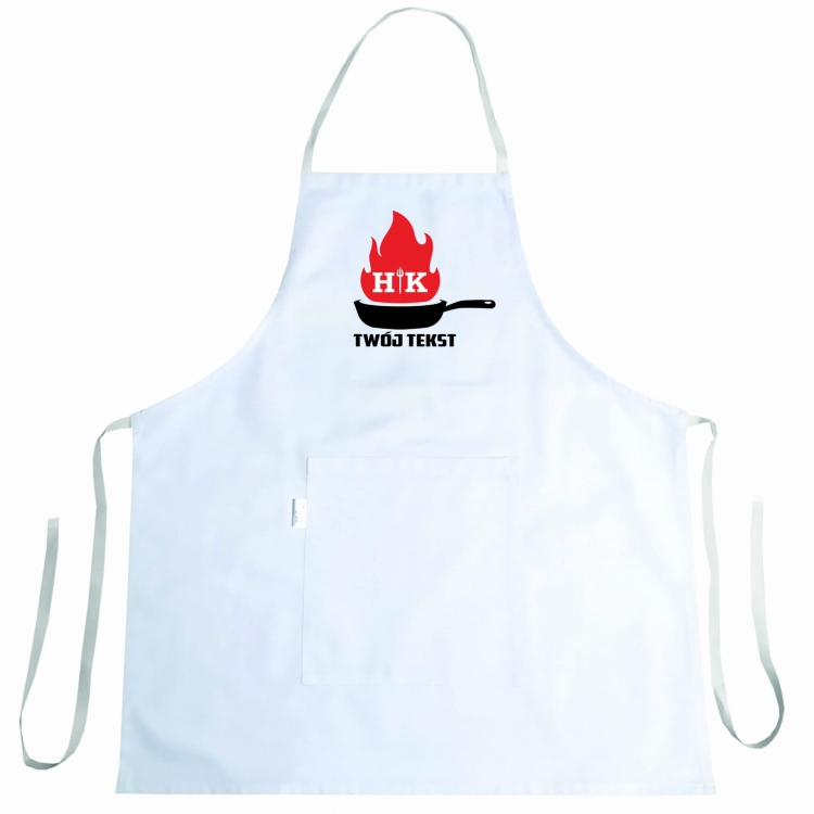 Kulinārijas priekšauts ar 'Hells Kitchen' grafiku