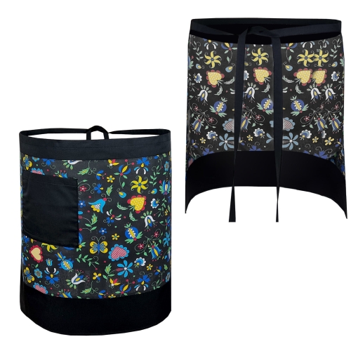 Folklora raksti pavāra un viesmīļa priekšautam.