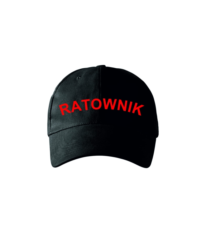 Melna glābēja cepure klasiskā stilā