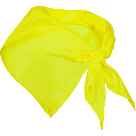 dzeltena trīsstūra šalle