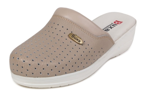 Skórzane buty medyczne premium w kolorze beżowym