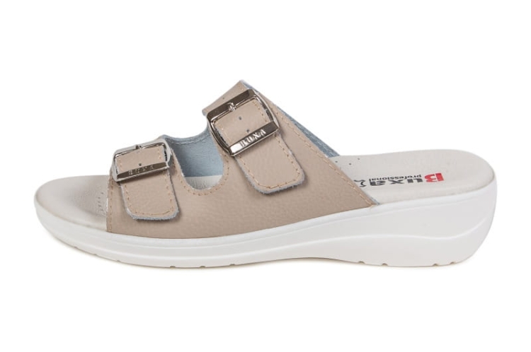 Skórzane buty premium beżowe medyczne