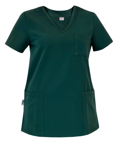 Zielona butelka bluza medyczna damska Casual Premium