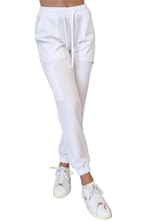 Scrubs CASUAL PREMIUM – damski komplet medyczny białym