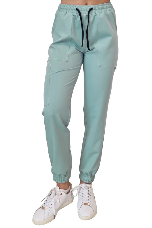 Scrubs CASUAL PREMIUM – damski komplet medyczny miętowy