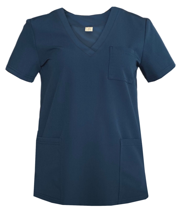 Casual Premium kolor morski bluza medyczna damska