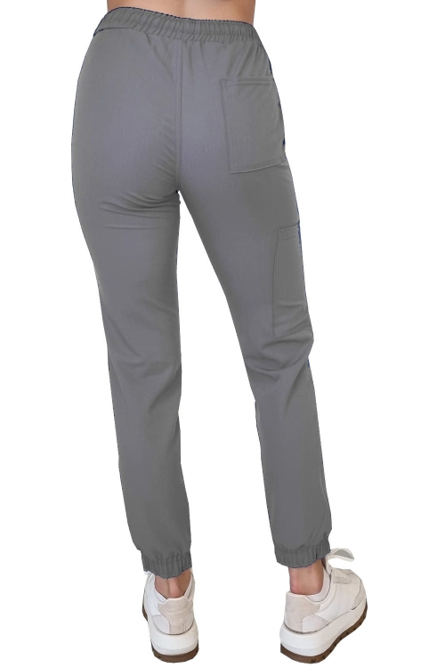Casual Premium joggery medyczne ciemny szary