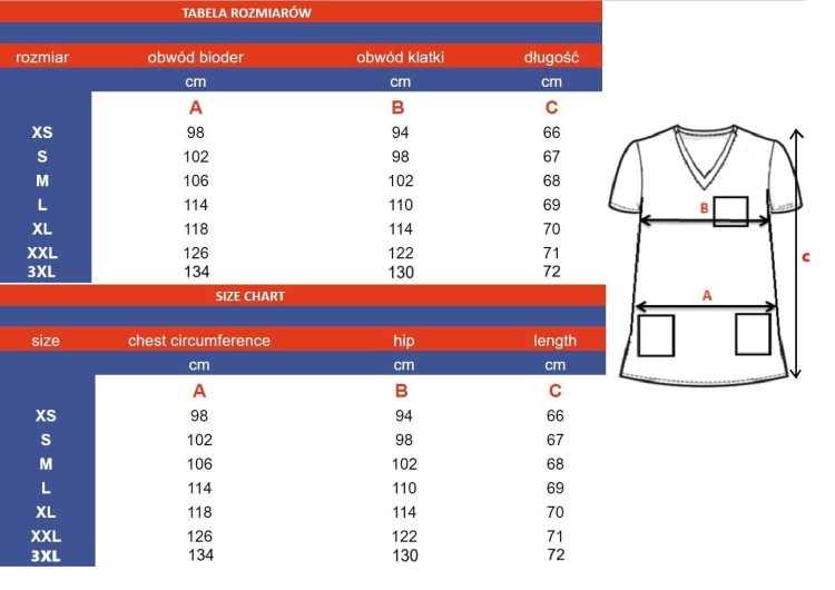 Czekoladowy kolor komplet medyczny damski BASIC PREMIUM