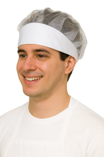 Czepek gastronomiczny siatkowy z gumką