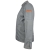 Długi rękaw szarej bluzy kucharskiej