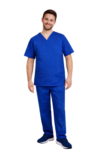 Vīriešu medicīniskais komplekts CLINIC zila krāsā