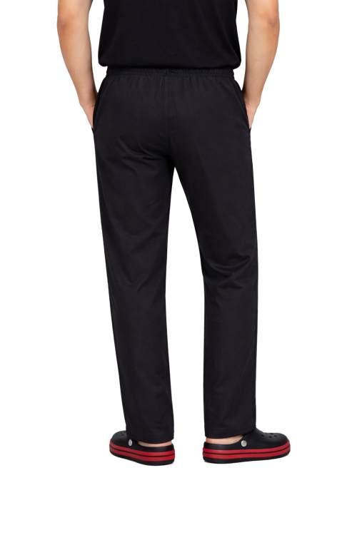 czarny kolor elastyczne spodnie kucharskie