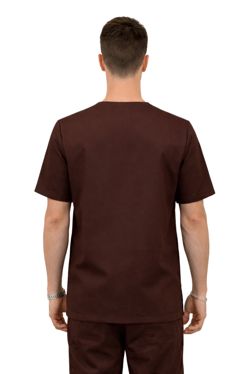 Czekoladowa  bluza medyczna męska Cherokee Stretch