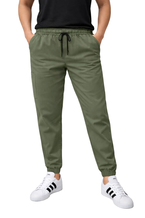 Medyczne męskie spodnie  Cherokee Stretch w kolorze oliwkowym