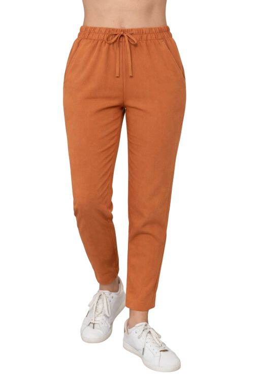 Damskie spodnie medyczne BASIC PREMIUM carmel