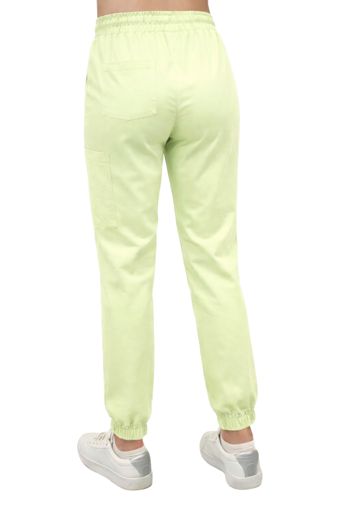 Medyczne joggery w kolorze pistacjowym  Casual Premium