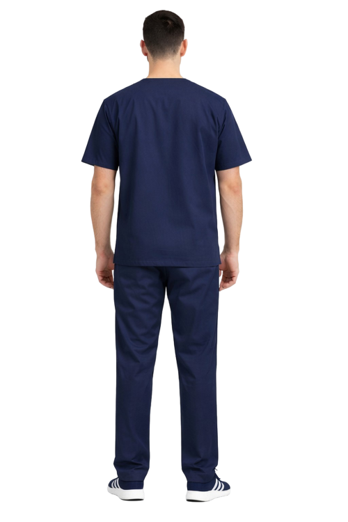 Męski komplet medyczny w kolorze granatowym