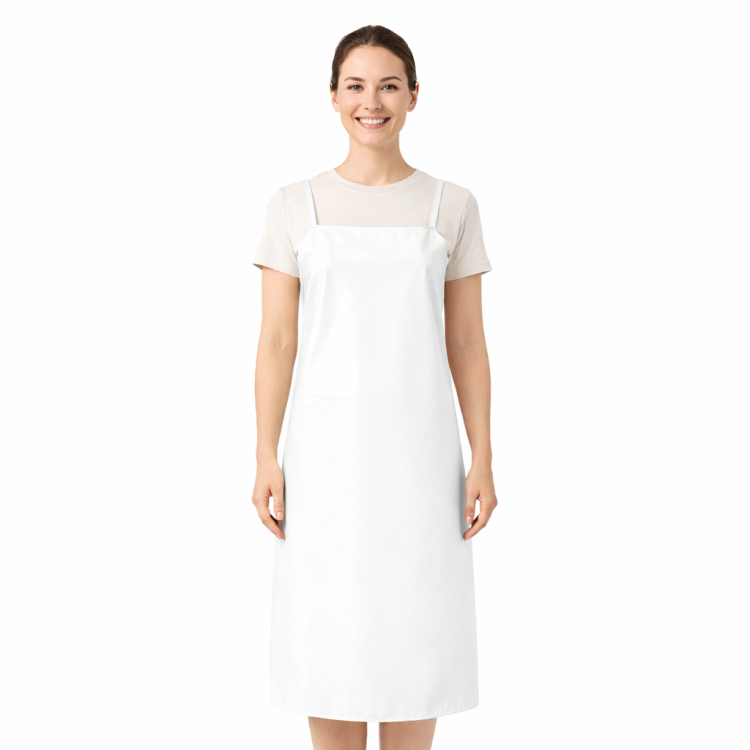 Fartuszek nieprzemakalny wodoodpormy kolor biały granat dla kobiet i mężczyzn.png