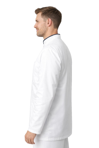 Męski fartuch medyczny z długim rękawem