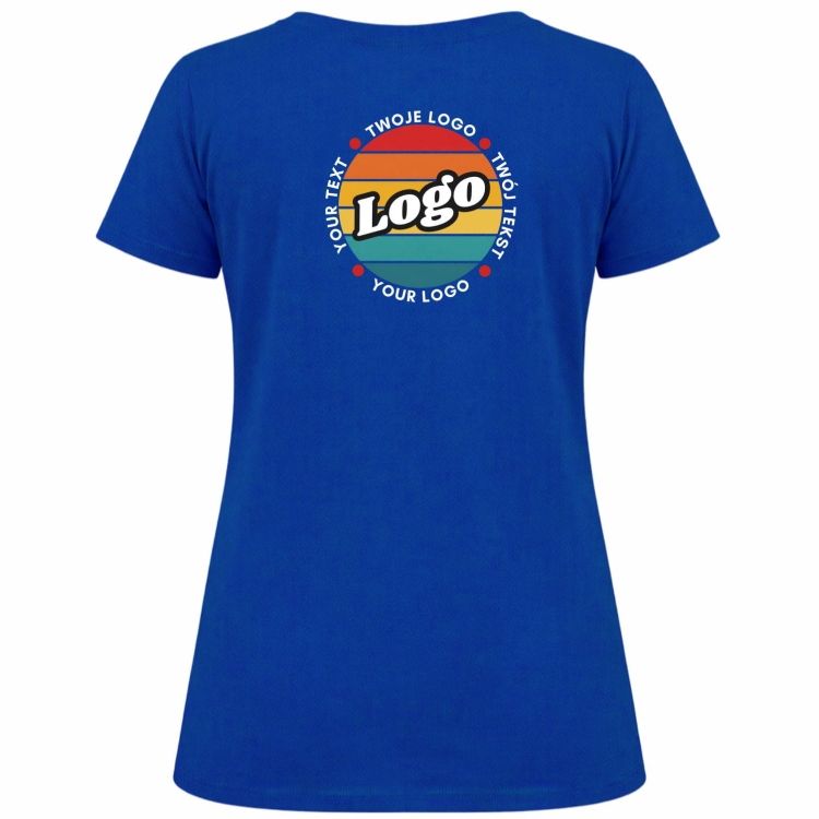 Bluza medyczna chabrowa elastyczna bawełna z Twoim nadrukiem - kreator online tył.jpg